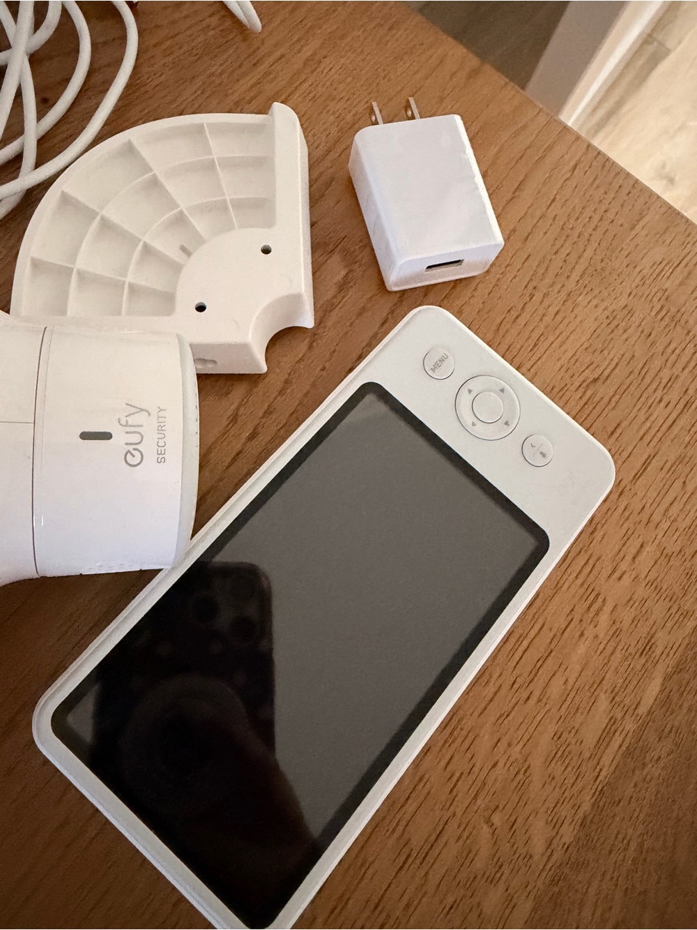 Eufy white baby security camera and monitor Kit